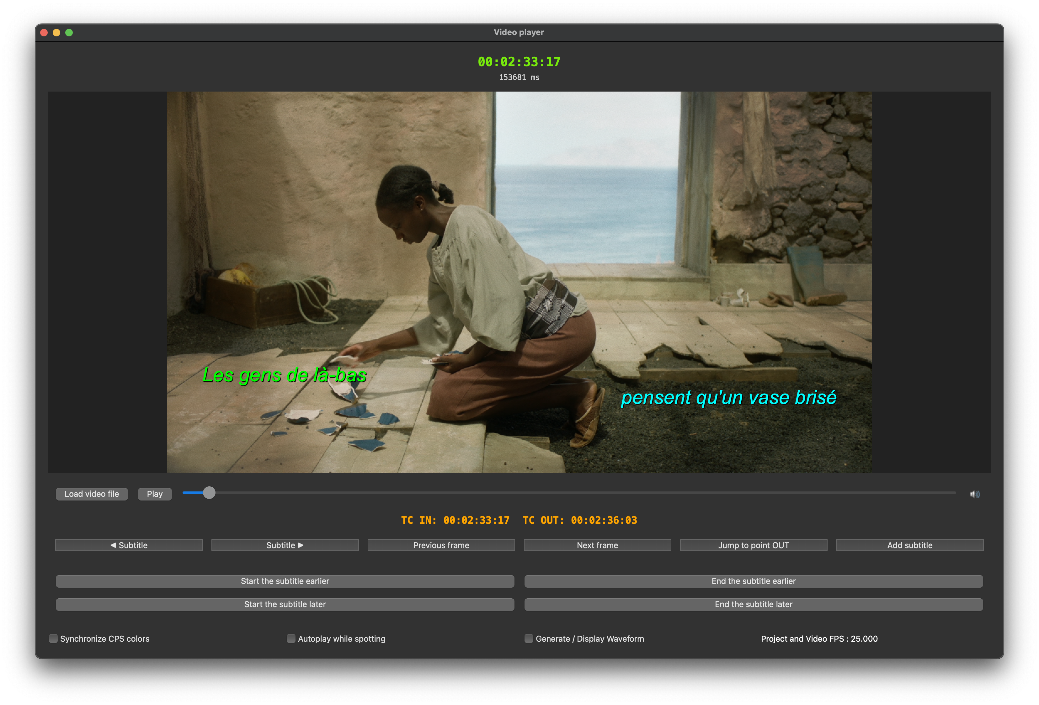 Rougegorge Subtitles — Davinci Resolve optimised